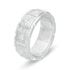 Men's 1.60 CT. T.W. Square-Cut Diamond Geometric Wedding Band in 10K White Gold