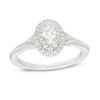 Thumbnail Image 0 of Vera Wang Love Collection 0.37 CT. T.W. Oval Diamond Vintage-Style Engagement Ring in 14K White Gold