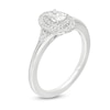 Thumbnail Image 1 of Vera Wang Love Collection 0.37 CT. T.W. Oval Diamond Vintage-Style Engagement Ring in 14K White Gold