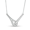 Love + Be Loved CT. T.W. Diamond Loop Necklace in 10K White Gold