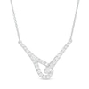 Thumbnail Image 0 of Love + Be Loved 0.50 CT. T.W. Diamond Loop Necklace in 10K White Gold