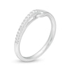 Thumbnail Image 2 of Love + Be Loved 0.10 CT. T.W. Diamond Loop Ring in 10K White Gold