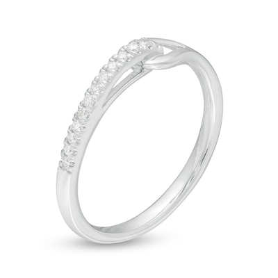 Love + Be Loved CT. T.W. Diamond Loop Ring in 10K White Gold