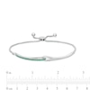 Love + Be Loved Lab-Created Emerald Loop Bolo Bracelet in Sterling Silver - 9.5"