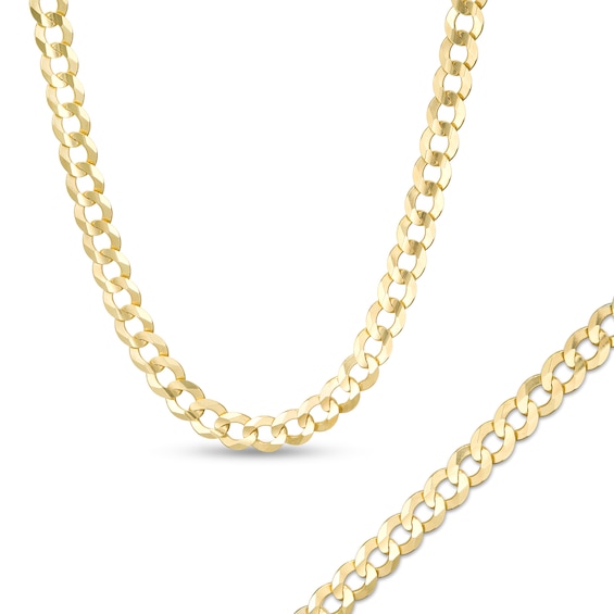 4.7mm Curb Chain Bracelet and Necklace Set in 10K Gold