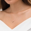 Love + Be Loved 0.10 CT. T.W. Diamond Loop Necklace in Sterling Silver and 10K Gold