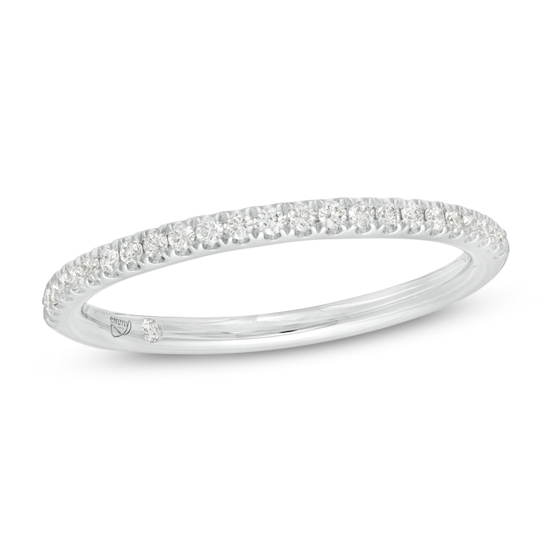 Emmy London 0.145 CT. T.W. Certified Diamond Band in 18K White Gold (F/VS2)|Peoples Jewellers