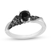 Thumbnail Image 0 of Enchanted Disney Villains Maleficent 0.80 CT. T.W. Enhanced Black Diamond Engagement Ring in 14K White Gold