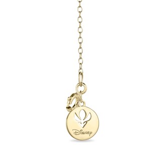 Enchanted Disney Anna 0.18 CT. T.W. Diamond Double Wheat Necklace in 10K Gold