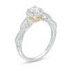 Enchanted Disney Tiana 0.69 CT. T.W. Diamond Frame Engagement Ring in 14K Two-Tone Gold