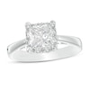 Thumbnail Image 0 of 1.50 CT. T.W. Certified Canadian Princess-Cut Diamond Frame Engagement Ring in 14K White Gold (I/I2)