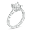 Thumbnail Image 2 of 1.50 CT. T.W. Certified Canadian Princess-Cut Diamond Frame Engagement Ring in 14K White Gold (I/I2)