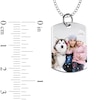 Thumbnail Image 3 of Medium Engravable Photo Dog Tag Pendant in Sterling Silver (1 Image and 3 Lines)