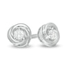 Centre of Me 0.05 CT. T.W. Diamond Love Knot Stud Earrings in Sterling Silver