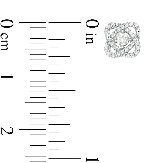 Centre of Me 0.20 CT. T.W. Diamond Orbit Stud Earrings in Sterling Silver