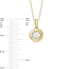 Centre of Me CT. Diamond Solitaire Love Knot Pendant in 10K Gold