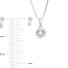 Thumbnail Image 2 of Centre of Me 0.05 CT. Diamond Solitaire Love Knot Pendant in Sterling Silver