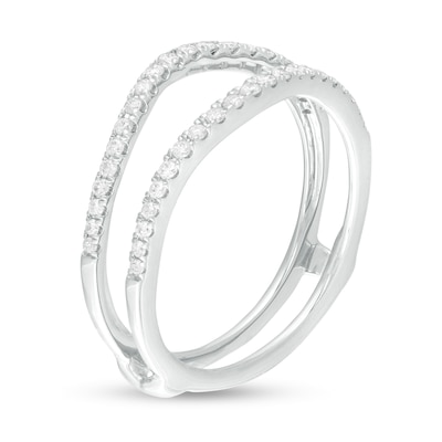 0.25 CT. T.W. Diamond Contour Solitaire Enhancer in 10K White Gold