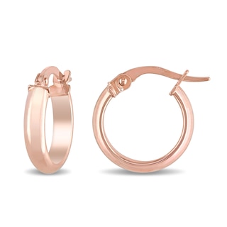 14.0mm Hoop Earrings in 10K Rose Gold