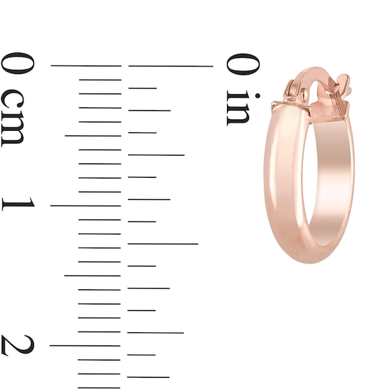 14.0mm Hoop Earrings in 10K Rose Gold