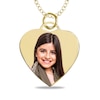 Thumbnail Image 0 of Small Engravable Photo Heart Pendant in 10K White, Yellow or Rose Gold (1 Image and 2 Lines)