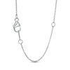 0.45 CT. T.W. Certified Lab-Created Diamond Heart Outline Necklace in 14K White Gold (F/SI2)