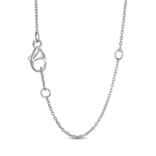 0.45 CT. T.W. Certified Lab-Created Diamond Heart Outline Necklace in 14K White Gold (F/SI2)