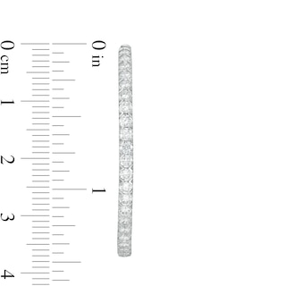 1.95 CT. T.W. Certified Lab-Created Diamond Hoop Earrings in 14K White Gold (F/SI2)