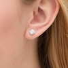 Thumbnail Image 2 of 1.95 CT. T.W. Certified Lab-Created Diamond Solitaire Stud Earrings in 14K White Gold (F/SI2)