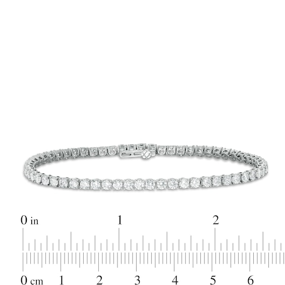 4.95 CT. T.W. Certified Lab-Created Diamond Tennis Bracelet in 14K White Gold (F/SI2) - 7.25"