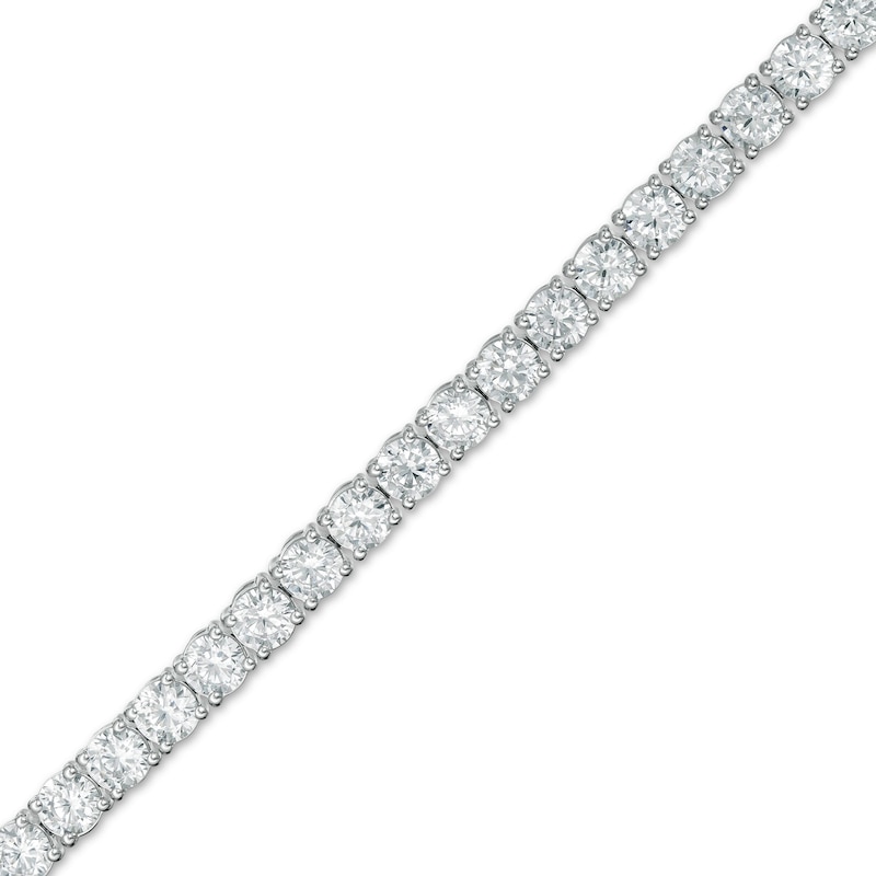 Main Image 1 of 6.95 CT. T.W. Certified Lab-Created Diamond Tennis Bracelet in 14K White Gold (F/SI2) - 7.25&quot;