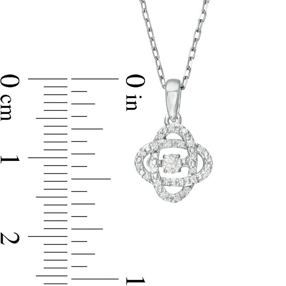 Centre of Me 0.10 CT. T.W. Diamond Orbit Pendant in Sterling Silver