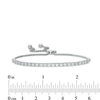 0.95 CT. T.W. Certified Lab-Created Diamond Tennis Bolo Bracelet in 14K White Gold (F/SI2) - 9.0"