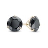 Thumbnail Image 0 of 7.0mm Black Cubic Zirconia Solitaire Stud Earrings in 14K Gold