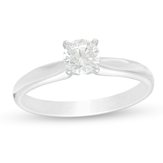 CT. Certified Lab-Created Diamond Solitaire Engagement Ring in 14K White Gold (F/SI2