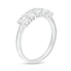 Thumbnail Image 2 of 1.00 CT. T.W. Certified Oval Lab-Created Diamond Five Stone Anniversary Band in 14K White Gold (F/SI2)