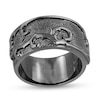 Enchanted Disney Men's Oxidized Thorns Ring in Sterling Silver with Black Rhodium - Size 10