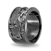 Enchanted Disney Men's Oxidized Thorns Ring in Sterling Silver with Black Rhodium - Size 10