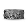 Enchanted Disney Men's Oxidized Thorns Ring in Sterling Silver with Black Rhodium - Size 10