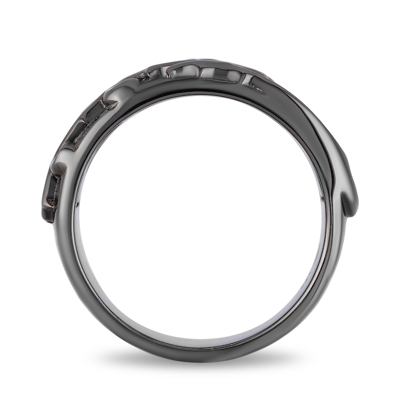 Enchanted Disney Men's Oxidized Thorns Ring in Sterling Silver with Black Rhodium - Size 10|Peoples Jewellers