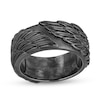 Enchanted Disney Men's Raven Wings Ring in Sterling Silver with Black Rhodium - Size 10