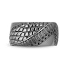 Enchanted Disney Men's 0.145 CT. T.W. Enhanced Black Diamond Snake Scales Ring in Sterling Silver with Black Rhodium