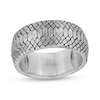 Enchanted Disney Men's Oxidized Snake Skin Ring in Sterling Silver - Size 10