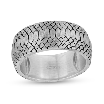 Enchanted Disney Men's Oxidized Snake Skin Ring in Sterling Silver - Size 10