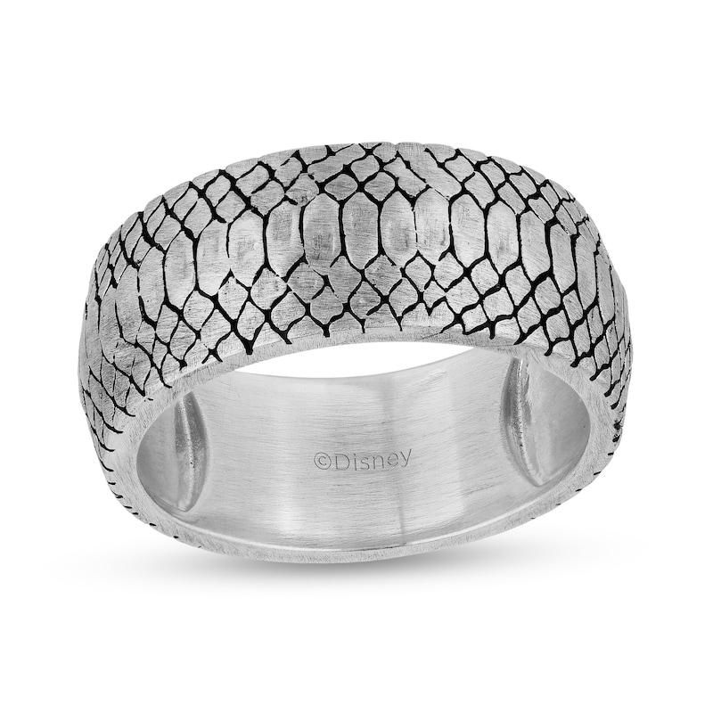 Enchanted Disney Men's Oxidized Snake Skin Ring in Sterling Silver - Size 10|Peoples Jewellers