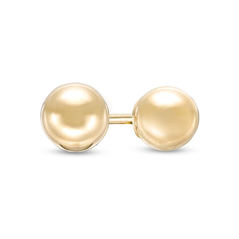 Child's 4.0mm Ball Stud Earrings in 14K Gold|Peoples Jewellers