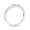 Men's 0.065 CT. T.W. Composite Diamond Wedding Band in 10K White Gold