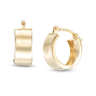 5.0mm Huggie Hoop Earrings in 14K Gold