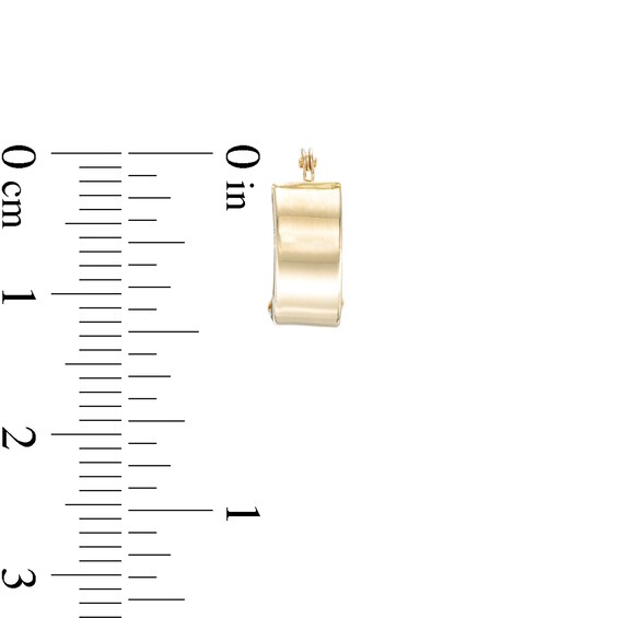 5.0mm Huggie Hoop Earrings in 14K Gold