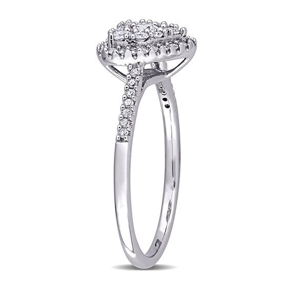 0.49 CT. T.W. Composite Diamond Heart-Shaped Engagement Ring in 10K White Gold